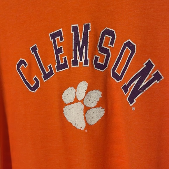 Game day Couture, orange with leopard print sleeves. Size XL - Picture 3 of 4